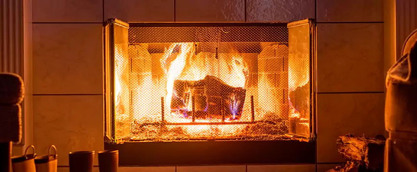 Mendota Hearth Landscape Fireplace Installation in Pompano Beach, Florida